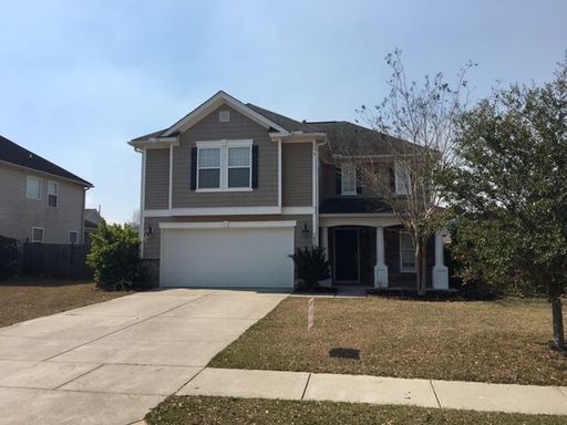 A two story house black house at 7026 Billberry St Hanahan, SC 29410