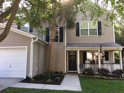 An image of the two story cream coloured house at 1714 Henley Lane Charleston, SC 29412