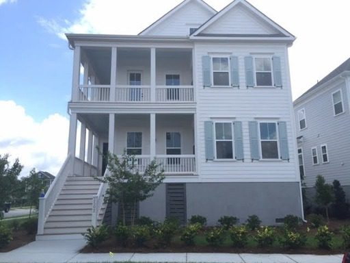 A two story white coloured house at Josiah Street Daniel Island, SC 29492