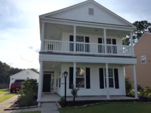 A two story white coloured house at North Red Maple Circle Summerville, SC 29485