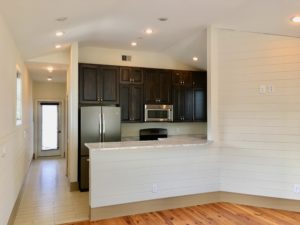 An unfurnished living room