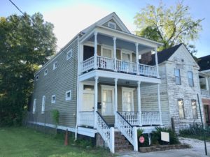 A two story white coloured house at Elliotborough on the Charleston Peninsula