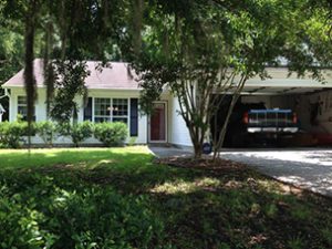 A single story white coloured house at South Nicole Place Charleston, SC 29414