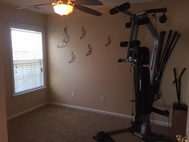 A gym instrument in the bedroom